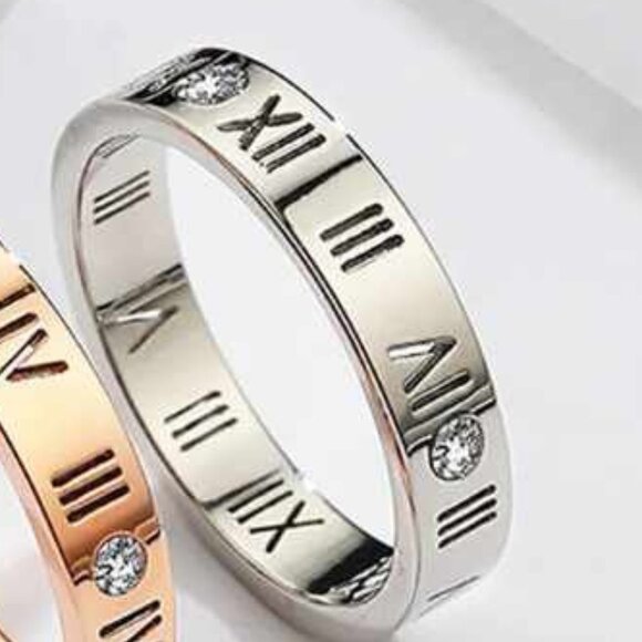 Silver Roman Numeral Ring - Picture 3 of 3